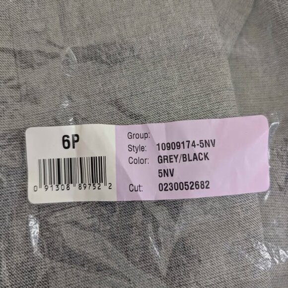 Kasper Womens 6P Stretch Crepe One Button Blazer Grey - Picture 4 of 6